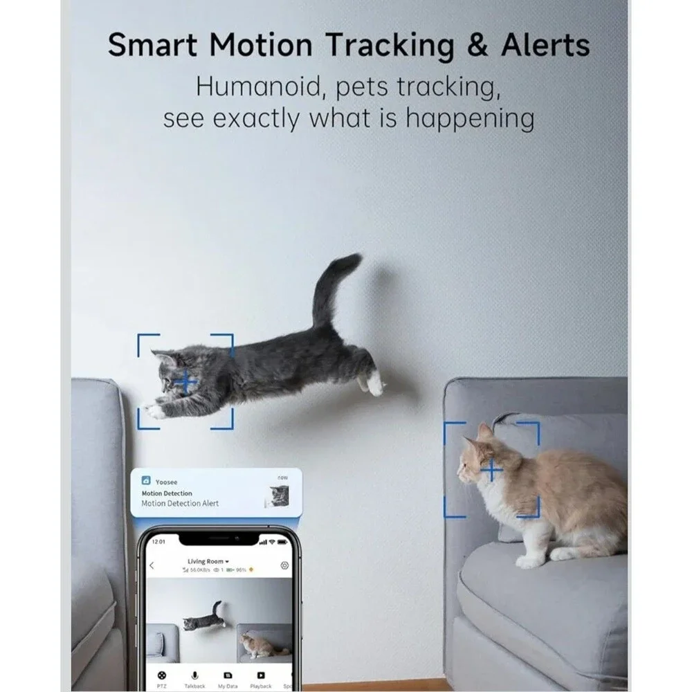 [5G & 2.4G] 2K Pan/Tilt Security Cameras for Home Security Indoor, AI Voice 100$